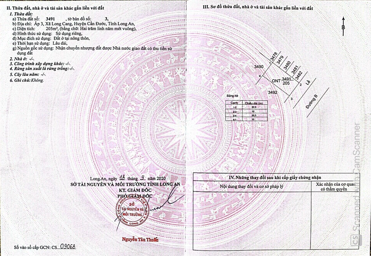 Bán đất nền mặt tiền chợ kinh doanh chính chủ tại chợ Long Cang – Cần Đước – Long An (10m X 20.5m)