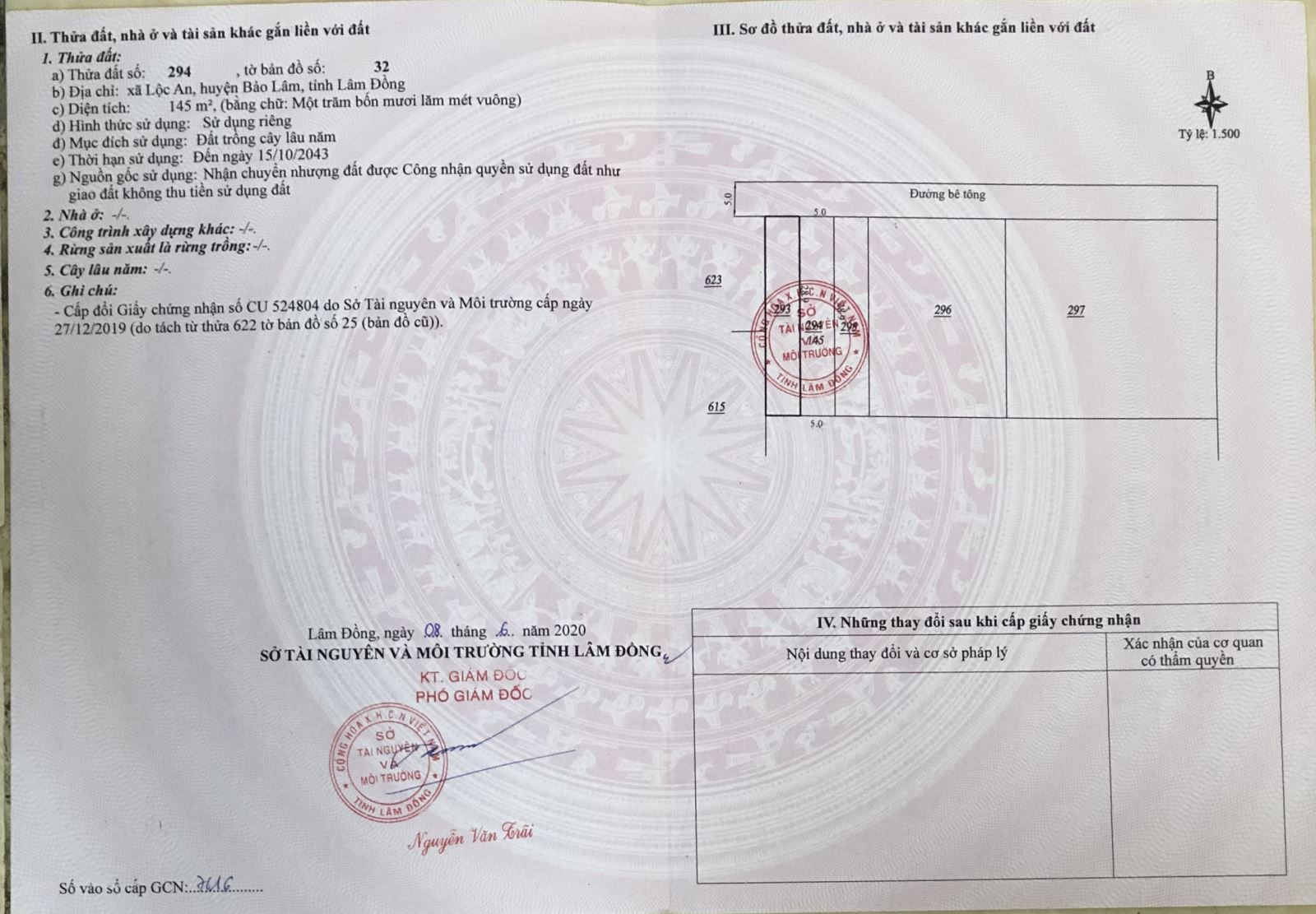 Bán đất Thôn An Bình, Xã Lộc An, H. bảo Lâm, Lâm Đồng