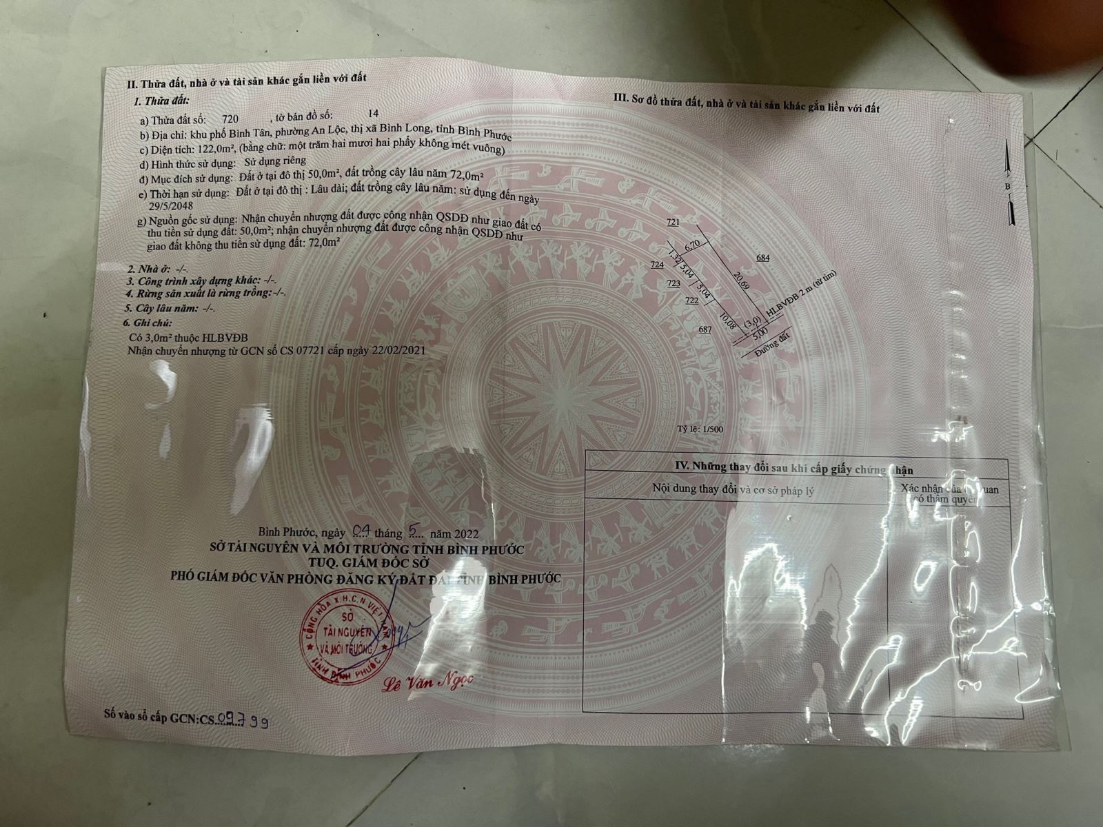 Chính chủ cần bán đất trung tâm TX Bình Long, Bình Phước