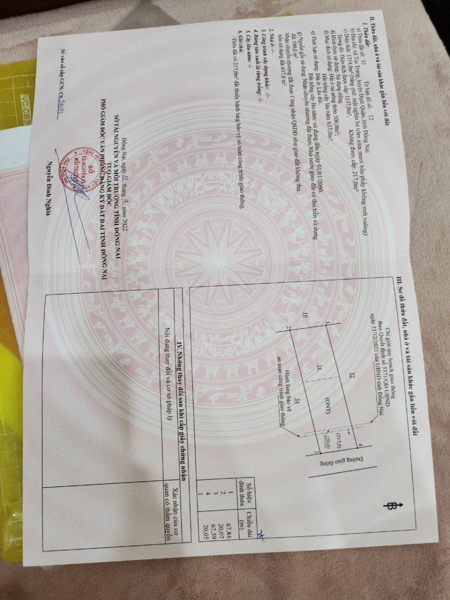 Bán nhà đất MT đường huyện 101 La Ngà, Túc Trưng, Định Quán